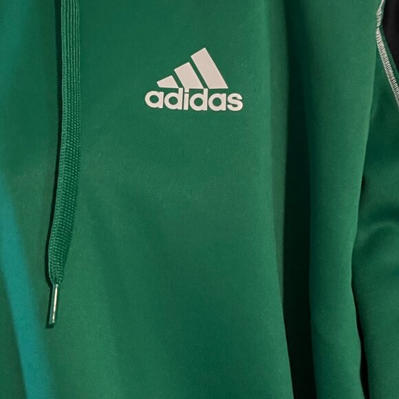 NWT ADIDAS green with navy & white accents hoodie - 2XL - Picture 3 of 10